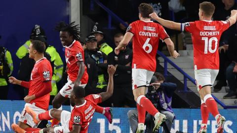 Charlton celebrate scoring
