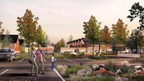 A CGI image of the proposed Tatton Services