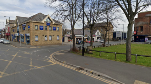 A Google Maps screenshot of North Street junction with Alice Street in Keighley