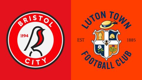 Bristol City v Luton Town graphic