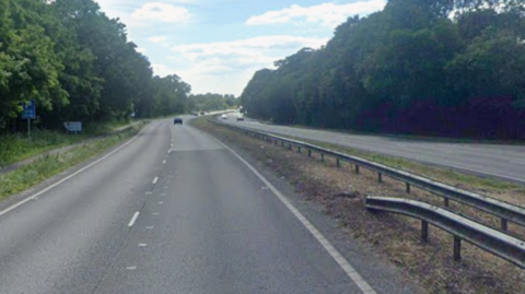 A Google Street image of an A road.