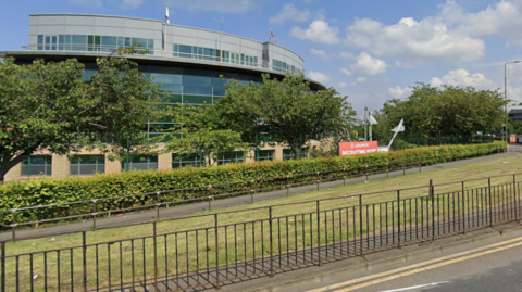 A general view of the Leonardo offices in Edinburgh on a sunny day.