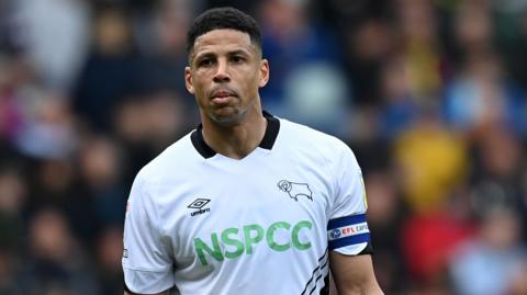 Curtis Davies in action for Derby County