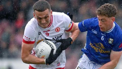 Tyrone midfielder Conn Kilpatrick scored a 62nd minute goal against Cavan in Sunday's Ulster Championship match in Healy Park.