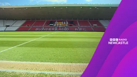 BBC Radio Newcastle graphic of the Stadium of Light