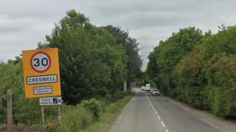 Sign which reads Creswell