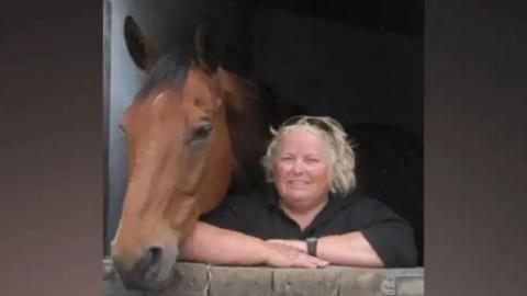 Wendy Buckney with a horse 