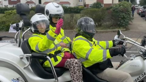 Gran on bike