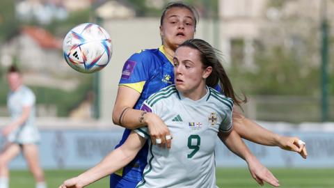 Simone Magill in action against Bosnia-Herzegovina