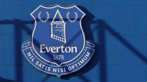 Everton crest at Goodison Park