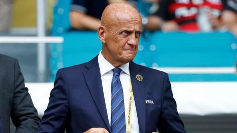 Pierluigi Collina attends the FIFA Club World Cup 2025 
