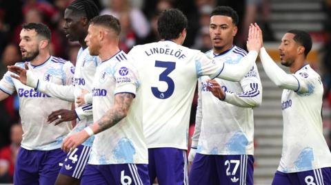 Aston Villa celebrate