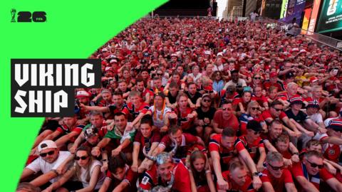 Norway fans in Time Square