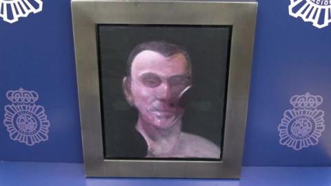 A Francis Bacon painting recovered by police in Spain