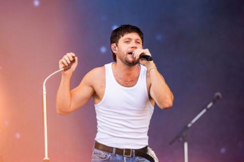 Niall Horan performing on stage