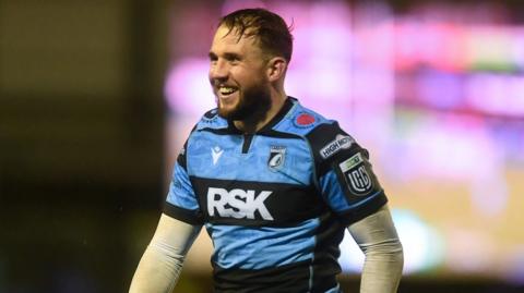 Cardiff's Ioan Lloyd smiles