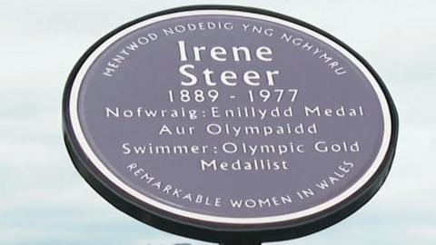 Irene Steer plaque