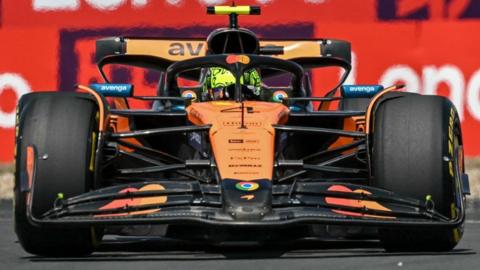 Lando Norris during Chinese GP practice