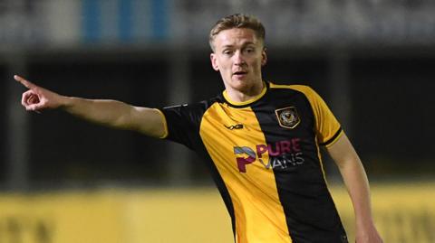 Newport midfielder Matt Smith