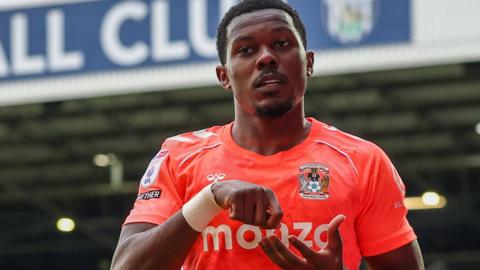 Ephron Mason-Clark celebrates scoring