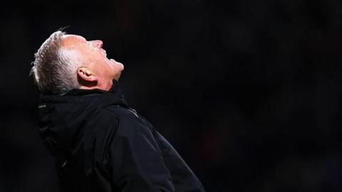 Sheffield United manager Chris Wilder shouts in frustration during his team's defeat at Preston North End.