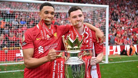 Trent Alexander-Arnold and Andy Robertson