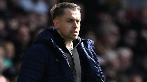 Tonda Eckert on the touchline