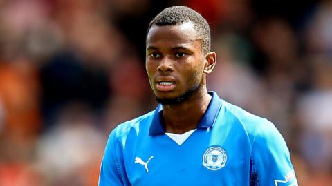 Bradley Ihionvien playing for Peterborough