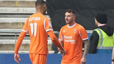 Ashley Fletcher scored Blackpool's first goal