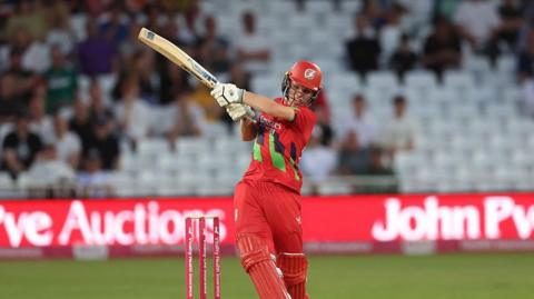 Joseph Moores of Lancashire Lightning bats during the Vitality Blast