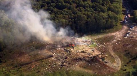 Aerial image from the scene