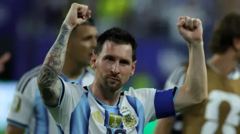 Lionel Messi of Argentina