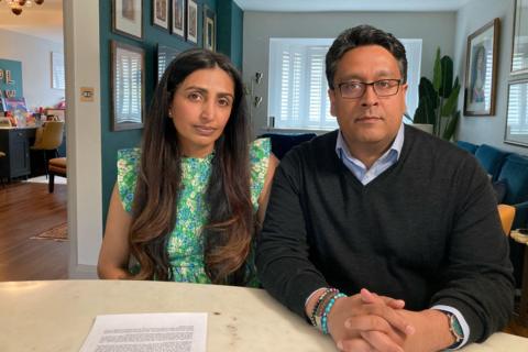 Smera Chohan and Sajjad Butt, parents of Nuria Sajjad