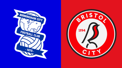 Side-by-side of Birmingham City and Bristol City club badges