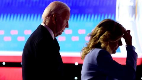 Joe and Jill Biden after debate