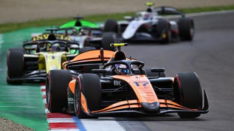 Alex Dunne racing in Imola
