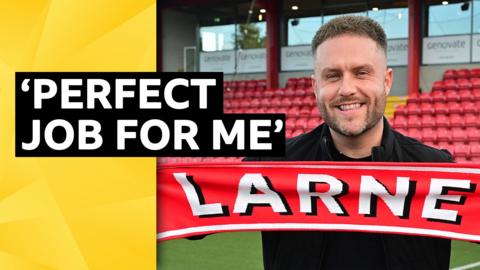 Larne manager Nathan Rooney