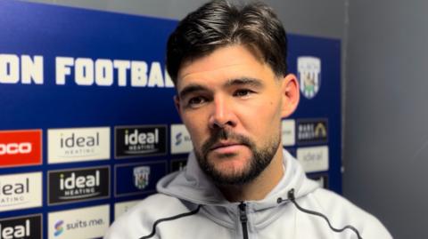 West Brom midfielder Alex Mowatt being interviewed