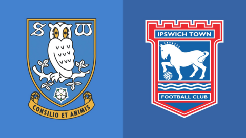 Side-by-side of Sheffield Wednesday and Ipswich badges