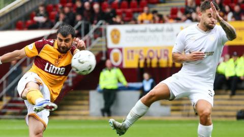 Motherwell against Falkirk