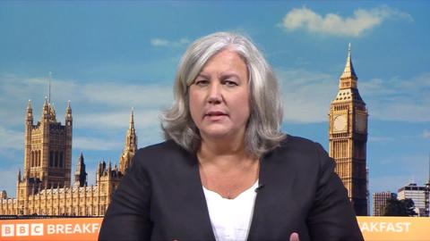 Heidi Alexander in the BBC Breakfast studio 