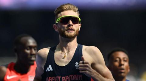 Britain's Josh Kerr competes at the Paris Olympics