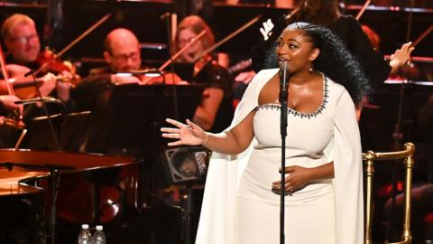 Samara Joy performing at the Royal Albert Hall for the Proms 2025