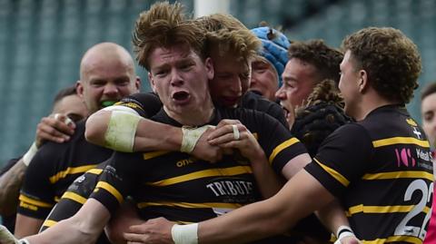 Cornwall celebrate a try