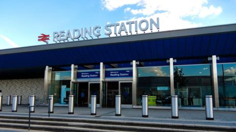 A general view of the back entrance of Reading station.