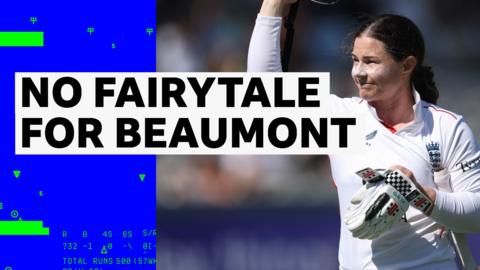 Tammy Beaumont after getting out for the last time