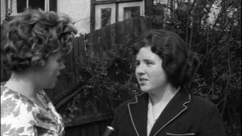 The schoolgirl, Vanessa, speaking to Judith Chalmers.