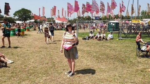 Natalie at a previous Glastonbury