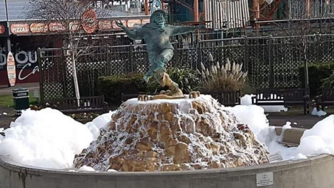 Bubbles in the Jolly Fisherman Fountain