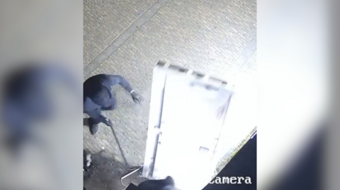 CCTV footage of cash stolen from ATM
